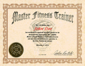 30.  NGA MASTER FITNESS TRAINER COURSE - Manual Format
