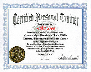 NGA CERTIFIED PERSONAL TRAINER COURSE Manual Format